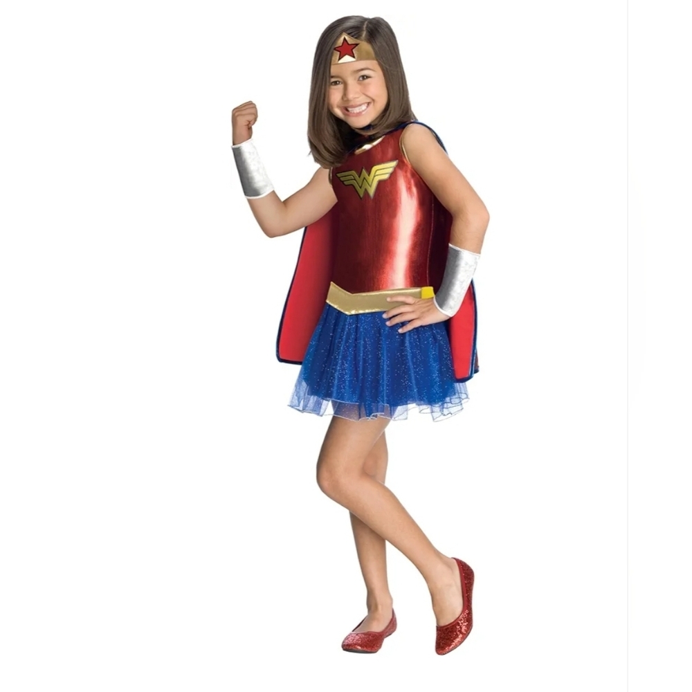 Rubies DC Comics: Wonder Woman Costume Tutu Dress for Kids, Girl's Medium